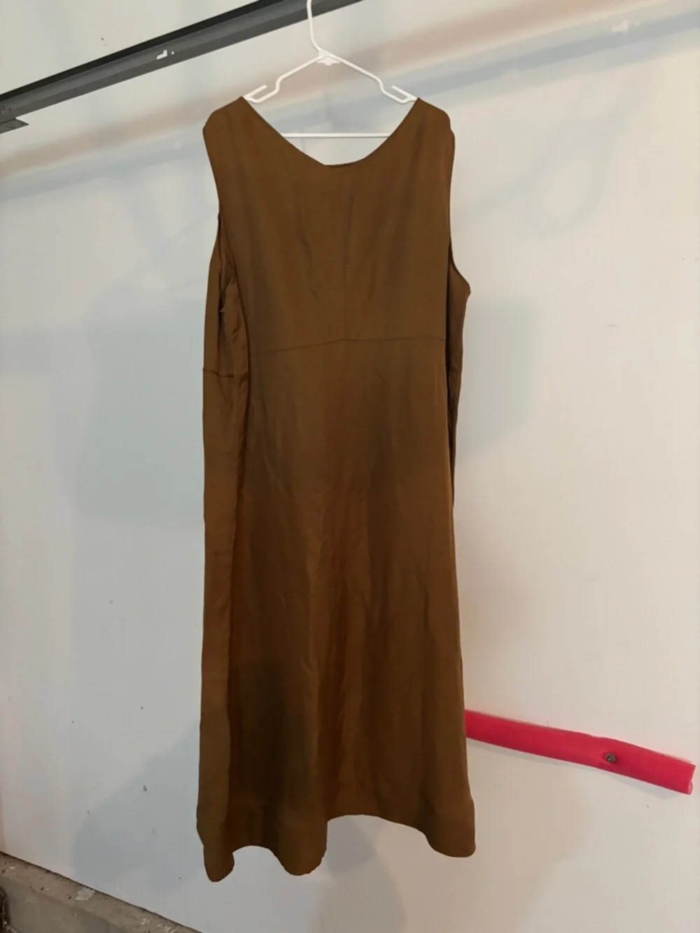 J. Jill Sleeveless Tan Midi Shift Dress - Picture 3 of 7
